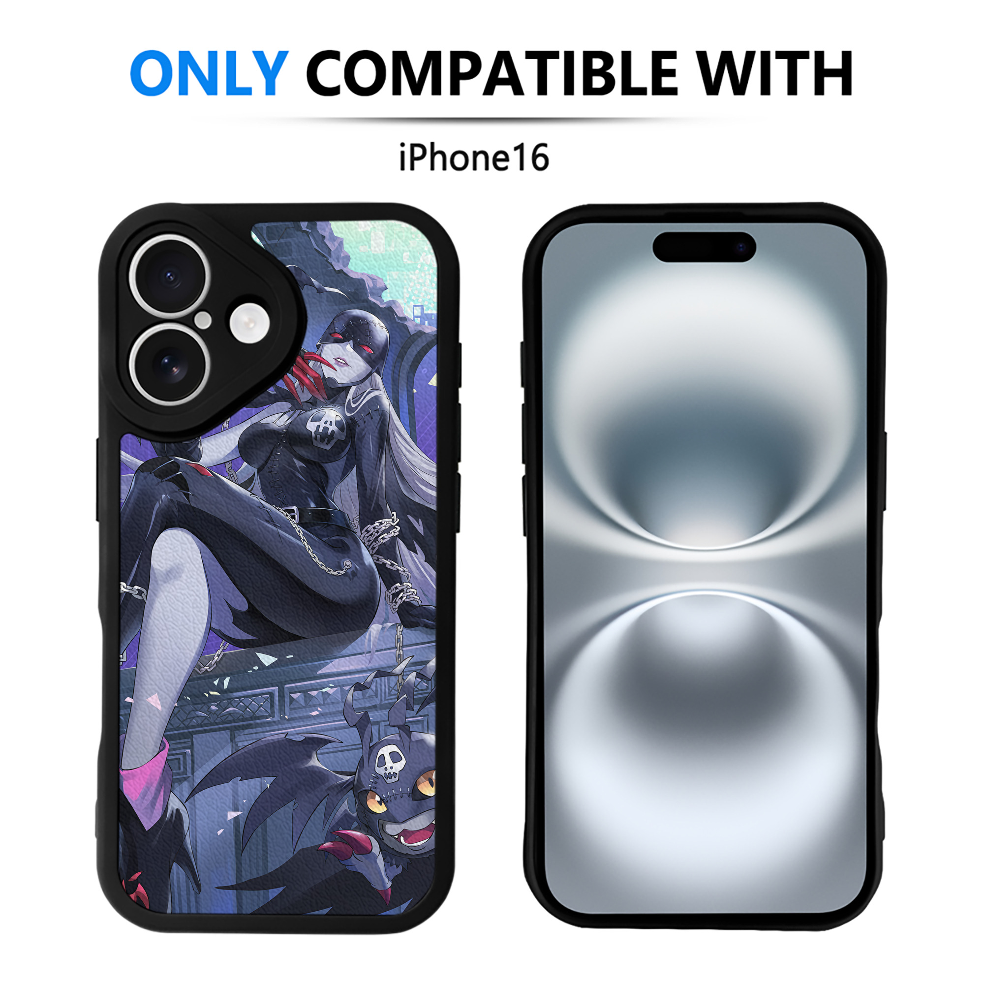 （画像用） Digimon デジタルモンスター/デジモン 【iPhone 16シリーズ対応】シリコンスマホケース（レザー調） 材質：シリコン